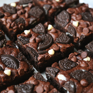 Vegan Oreo Brownies